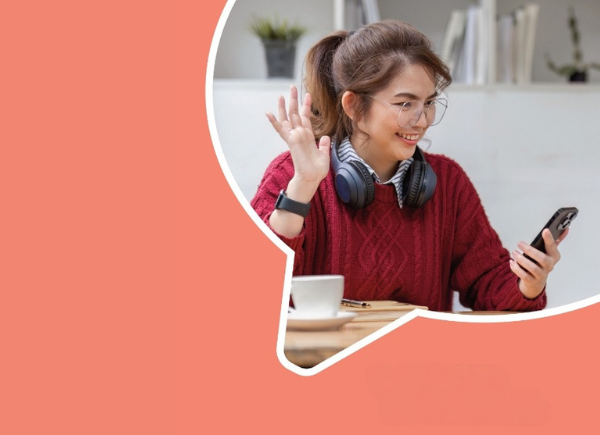 Cover of resource showing girl looking at a phone