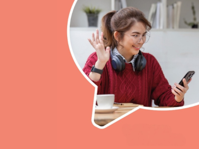 Cover of resource showing girl looking at a phone